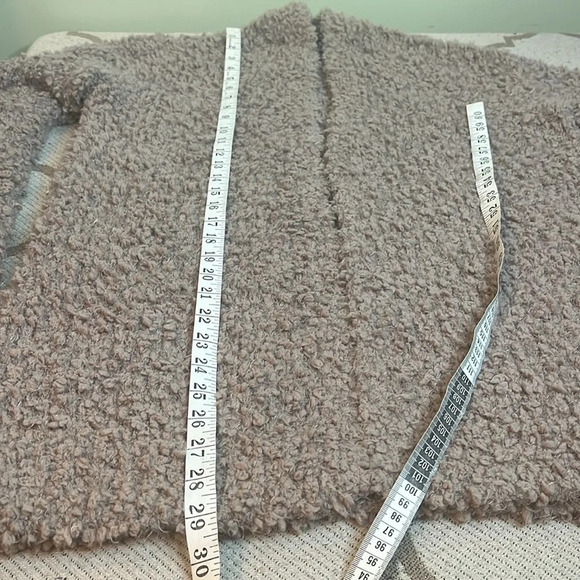 Express oversized longline open front cozy comfy teddy bear cardigan,size small - Picture 7 of 11
